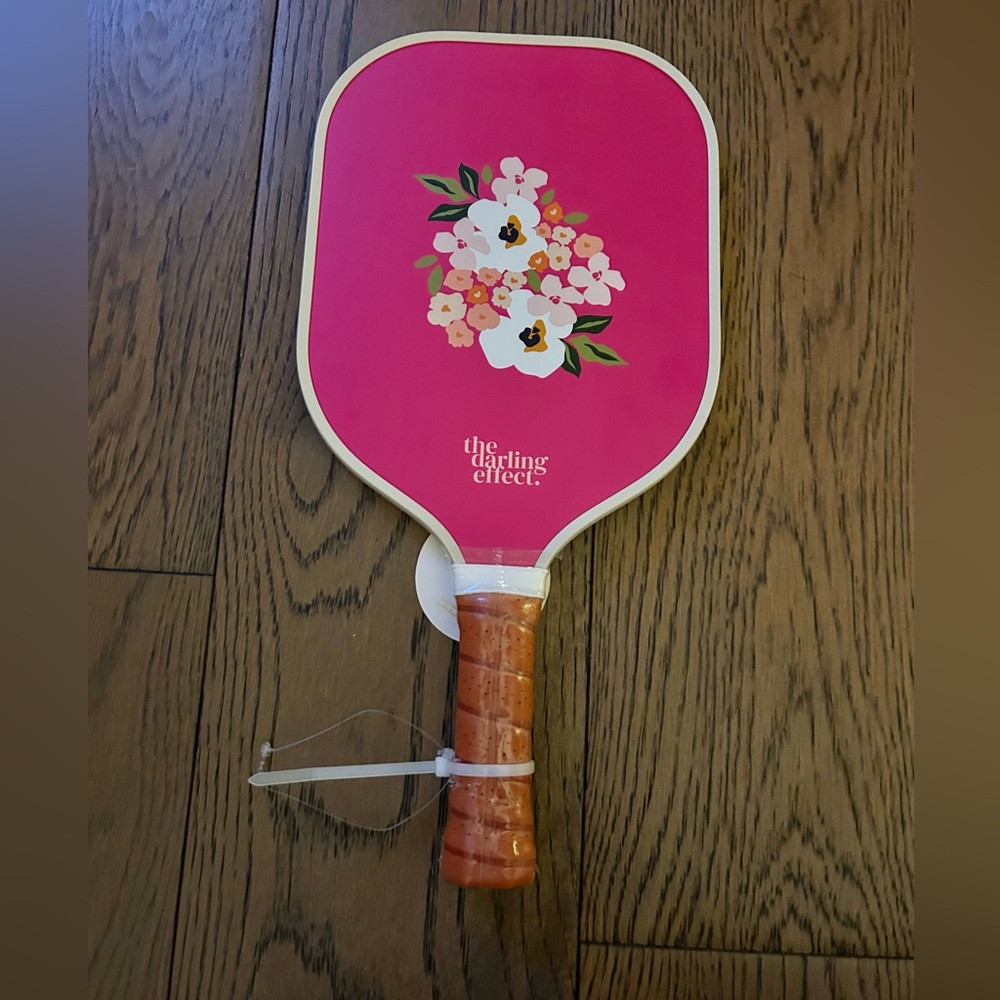 NEW WITH TAGS! THE DARLING EFFECT Pickleball Paddle Lively Flora Pink - Picture 9 of 11